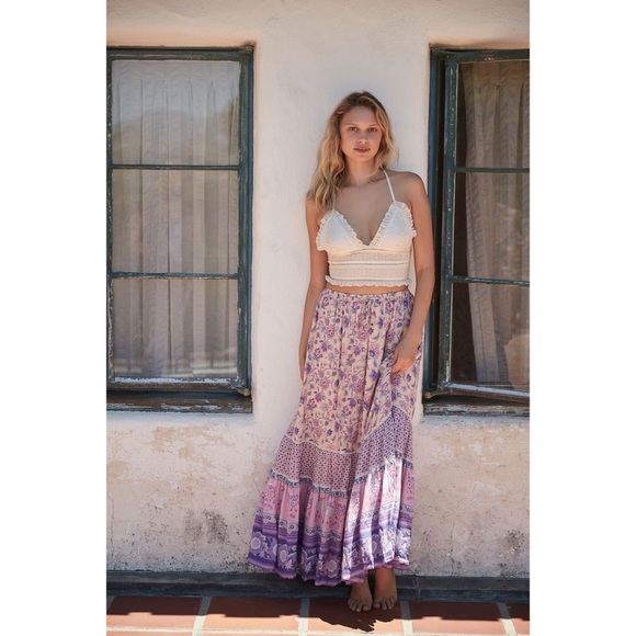 ‼️NOT FOR SALE‼️Free People Spell & The Gypsy Portobello Road Maxi Skirt - Picture 1 of 5